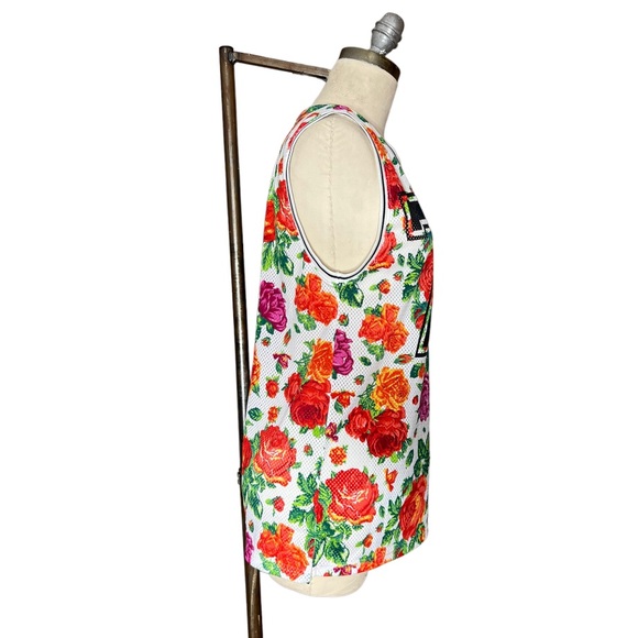 Forever 21 Mesh Floral Jersey Tank size Small - Picture 5 of 14